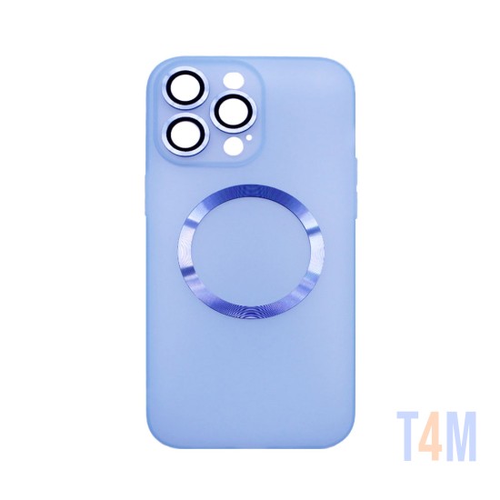 Capa Magnética com Lente de Câmara para Apple iPhone 14 Pro Max Azul